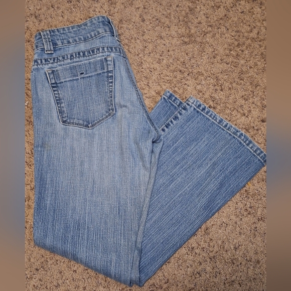 LEE one tru fit low waist faded blue jeans size 7/8 P - Picture 1 of 6